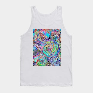 psychedelic flowers Tank Top